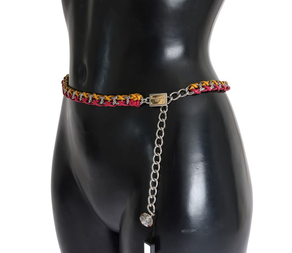 Ceinture élégante en cristal multicolore