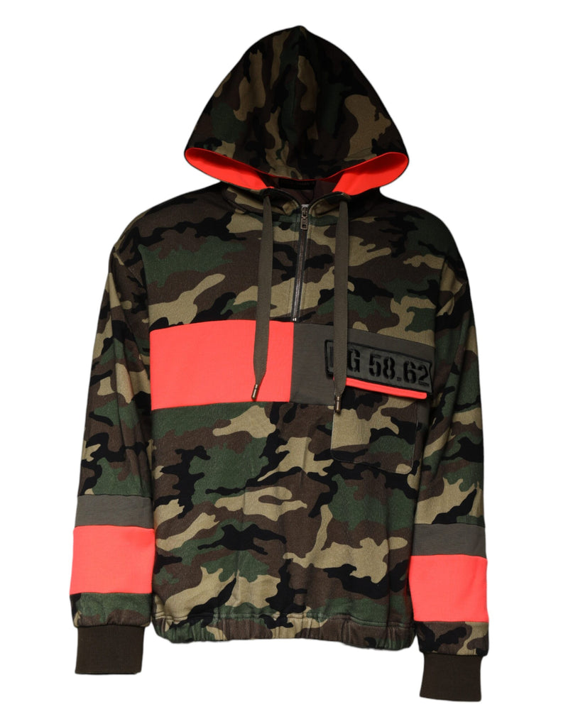 Multicolor Camouflage Hooded Men Sweatshirt Sweater