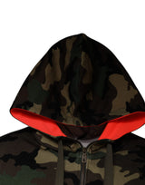 Multicolor Camouflage Hooded Men Sweatshirt Sweater