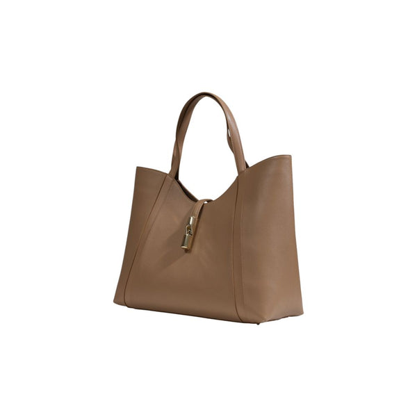 Beige Leather Handbag