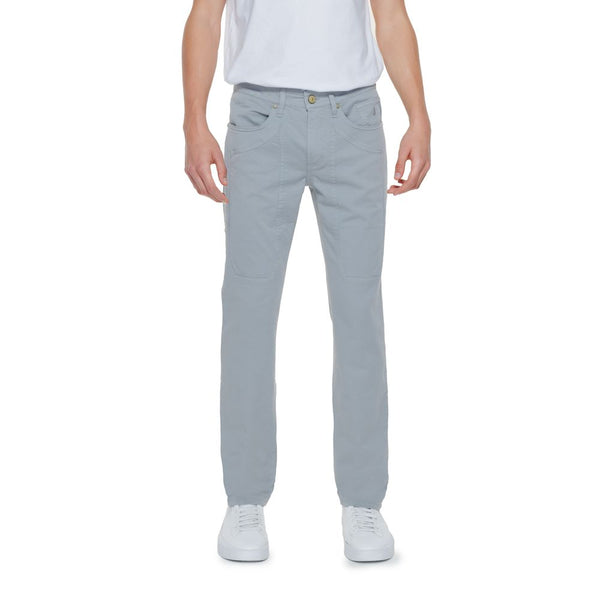 Gray Cotton Jeans & Pant