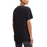 Black Cotton Tops & T-Shirt