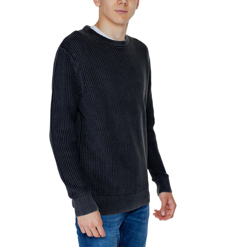 Black Cotton Sweater