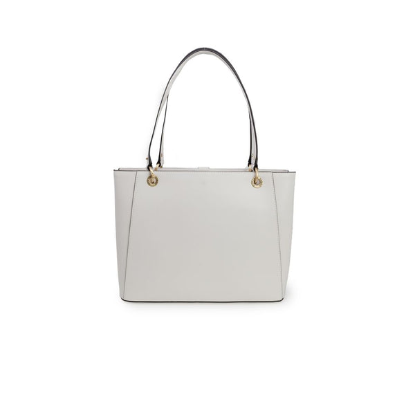 Cream Polyethylene Handbag