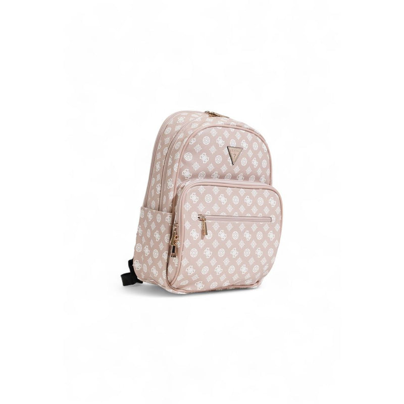 Pink Polyethylene Backpack