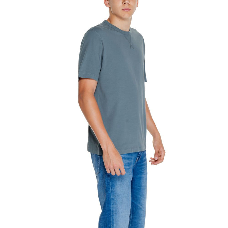 Gray Cotton Rigenerato T-Shirt