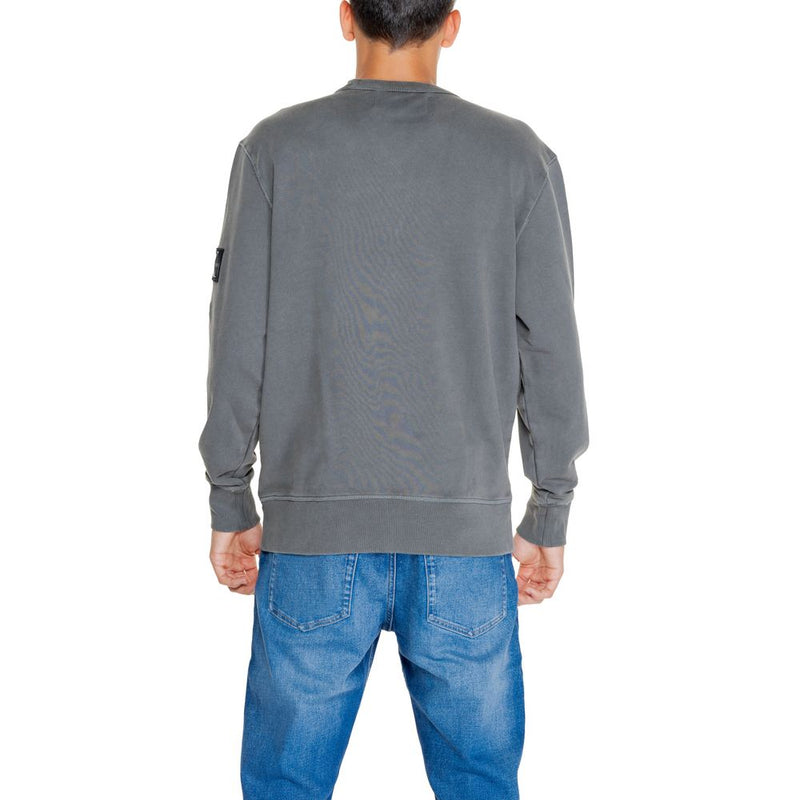 Gray Cotton Rigenerato Sweater