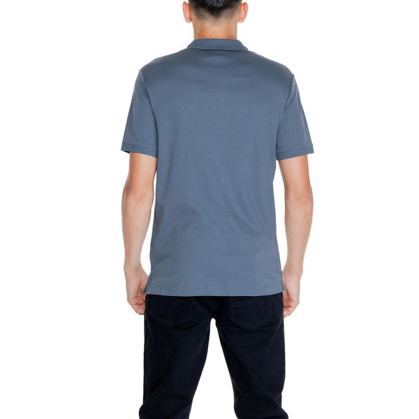 Gray Cotton Polo Shirt