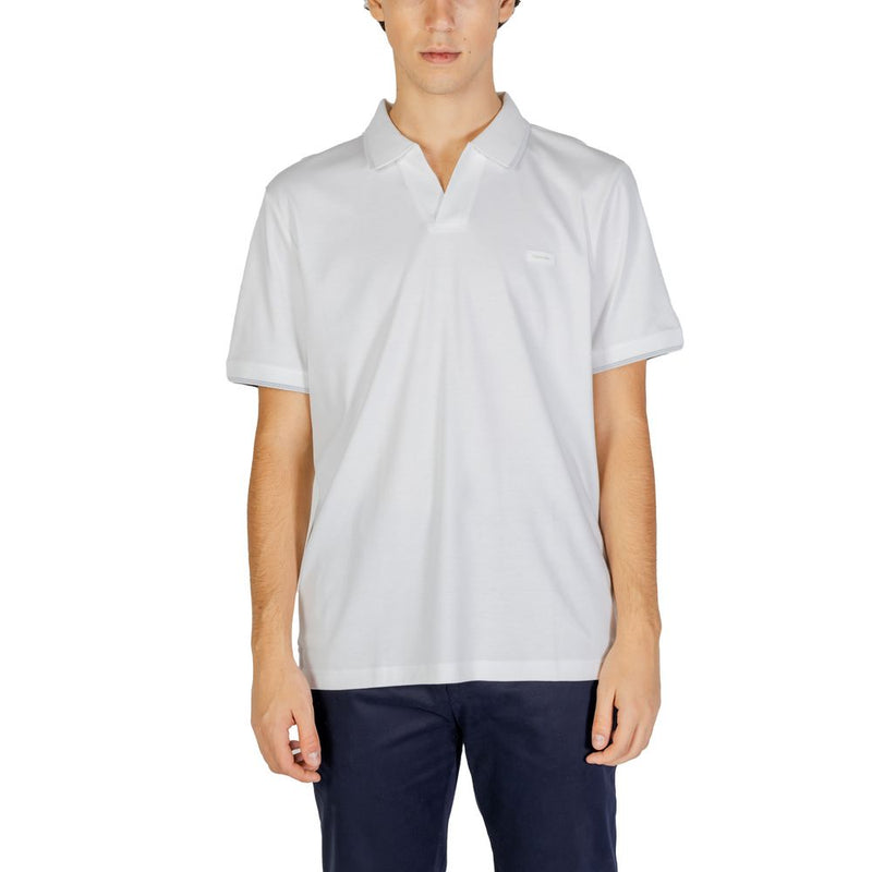 White Cotton Polo Shirt