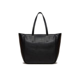 Black Synthetic Leather Handbag