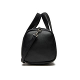 Black Synthetic Leather Handbag