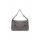 Gray Polyester Handbag