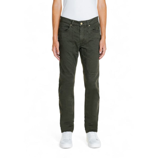 Green Cotton Jeans & Pant