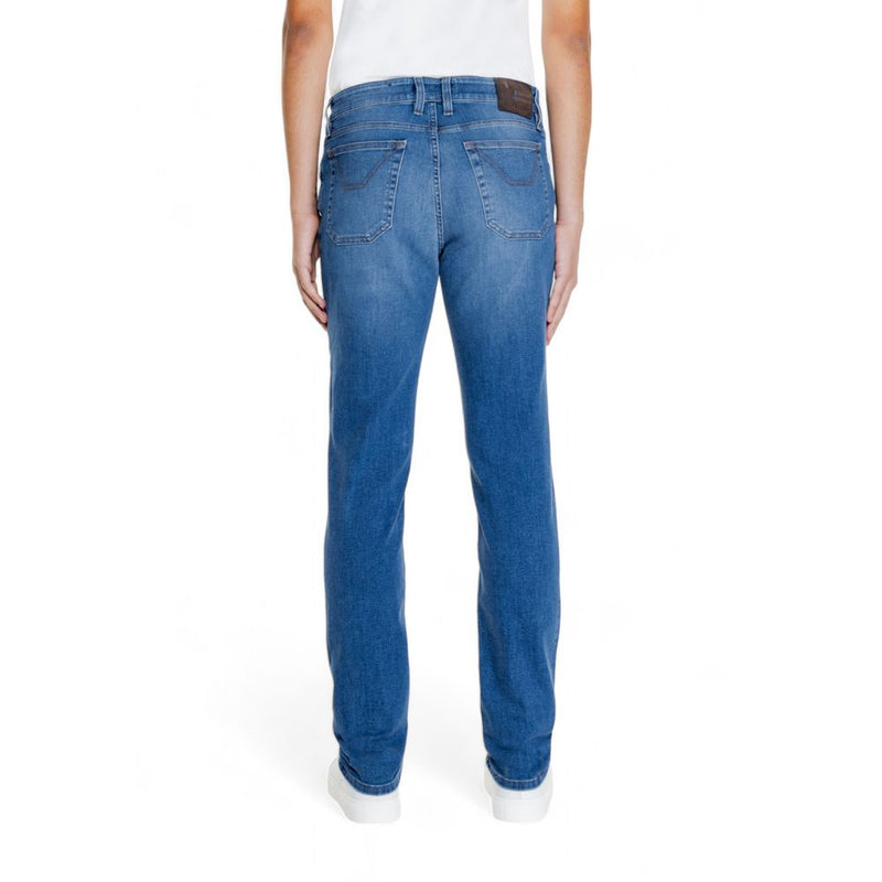 Blue Cotton Jeans & Pant