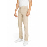 Beige Cotton Jeans & Pant