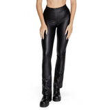 Black Polyester Jeans & Pant