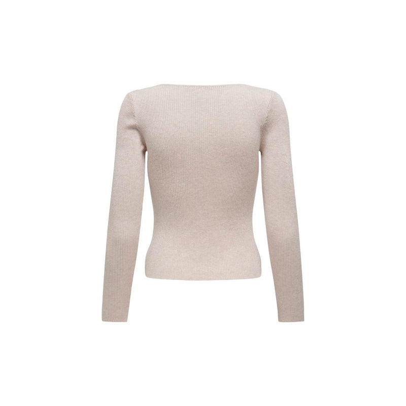 Beige Viscose Sweater