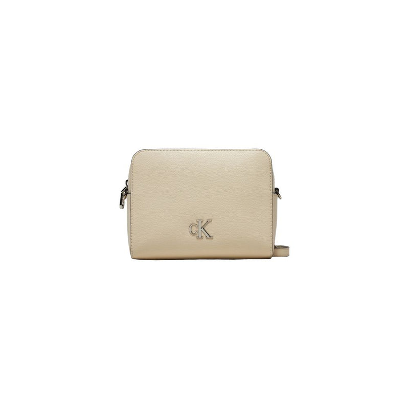 Beige Polyethylene Handbag