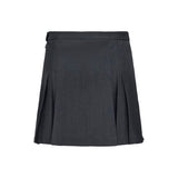 Gray Polyester Skirt