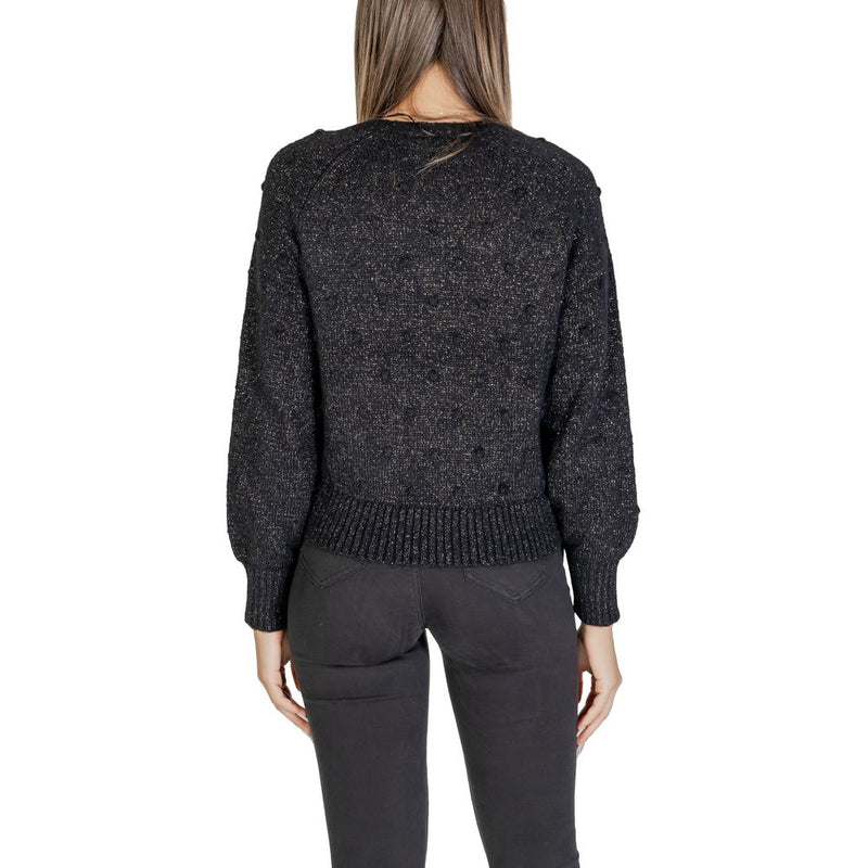 Black Polyester Sweater