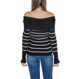 Black And White Viscose Sweater