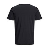 Black Flamed Cotton T-Shirt