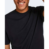 Black Cotton T-Shirt