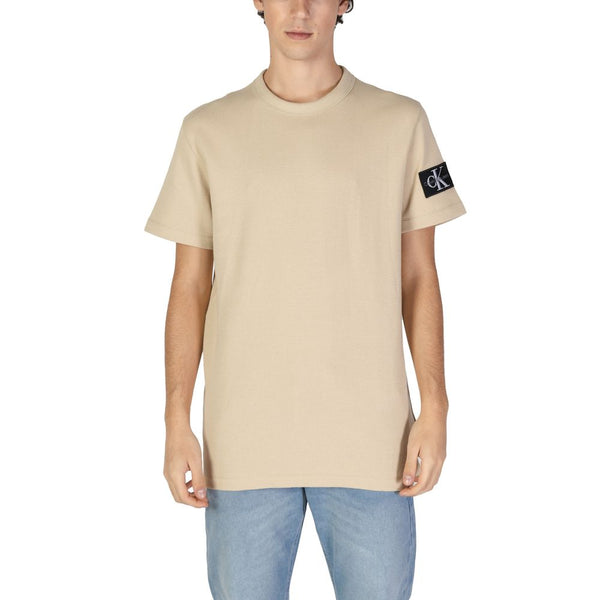 Beige Cotton T-Shirt