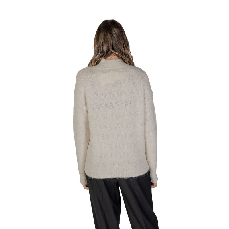 Cream Recycled Polyester Sweater