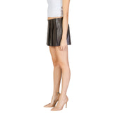 Brown Polyester Short