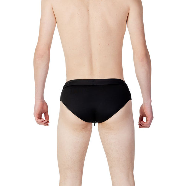 Black Polyester Swimwear