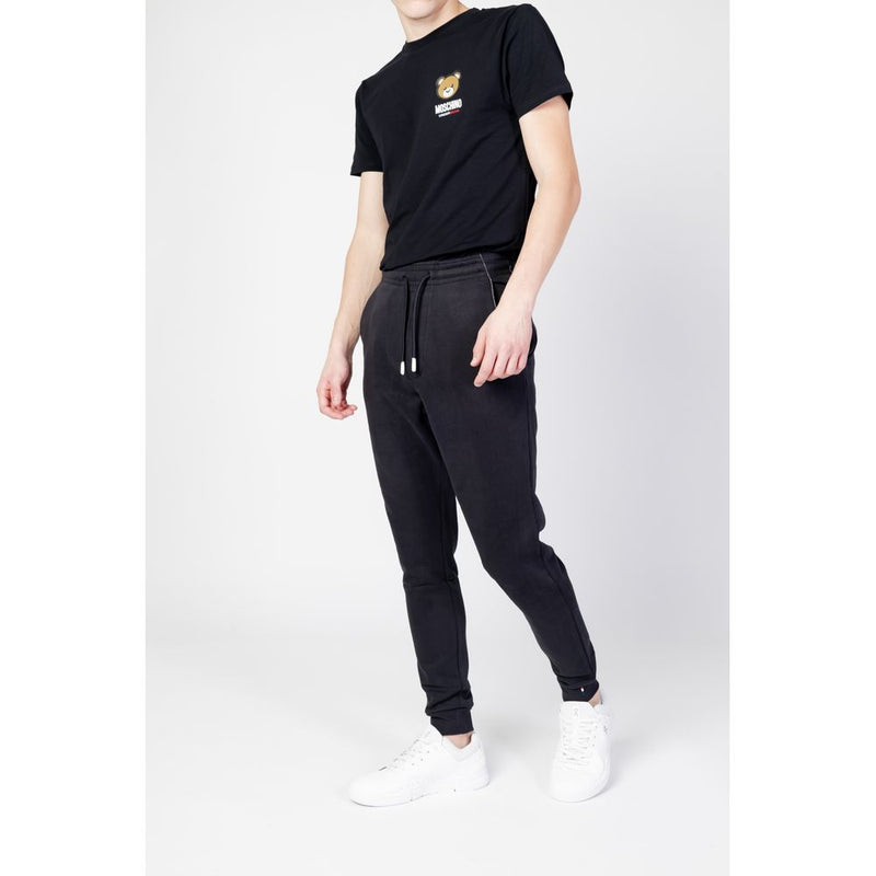 Black Cotton Jeans & Pant