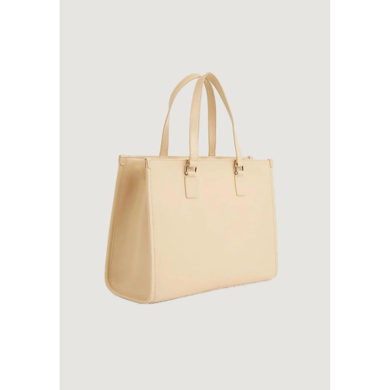 Beige Polyethylene Handbag