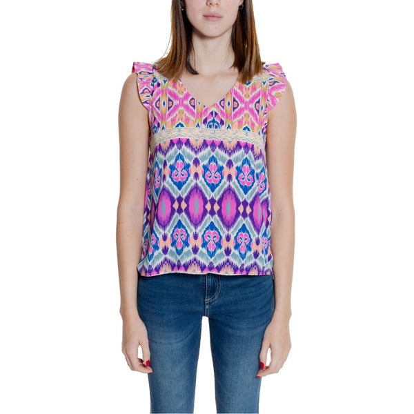 Multicolor Recycled Polyester Tops & T-Shirt