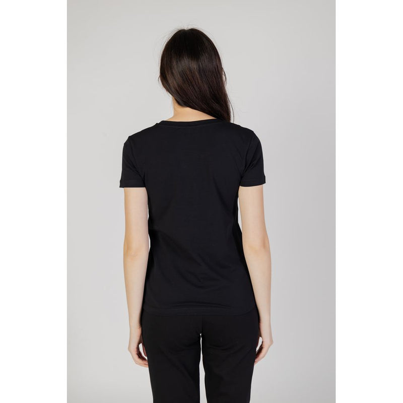 Black Cotton Tops & T-Shirt