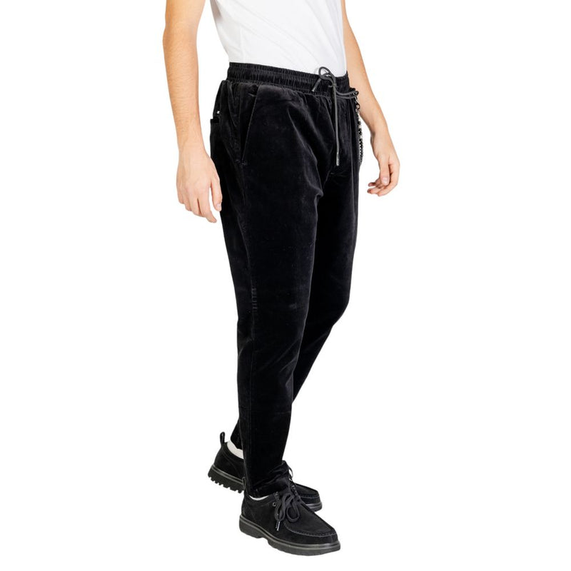 Black Cotton Jeans & Pant