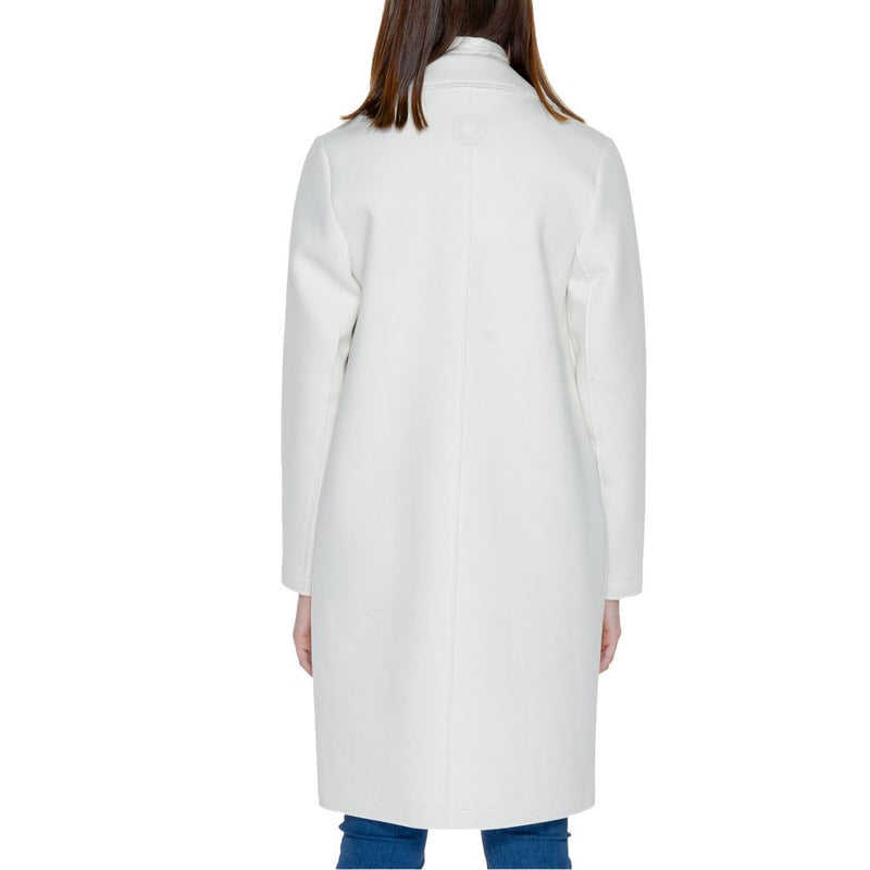 White Polyester Jackets & Coat