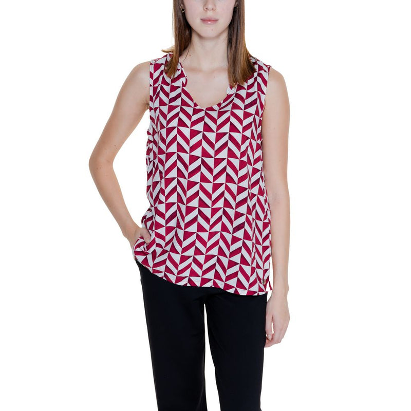 Red Viscose Tops & T-Shirt