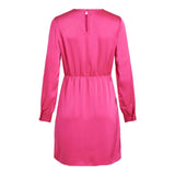 Pink Polyester Dress