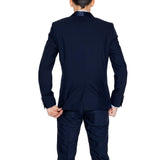 Blue Polyester Suit