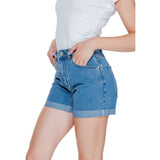 Light Blue Cotton Short