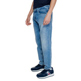 Light Blue Cotton Rigenerato Jeans & Pant