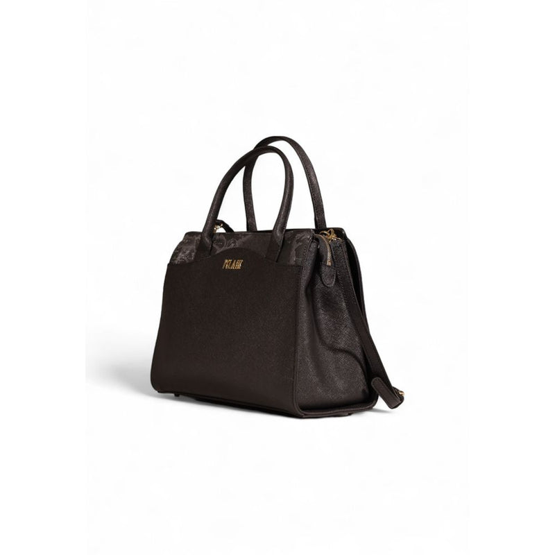 Black Polyester Handbag