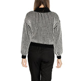 Black Polyester Sweater