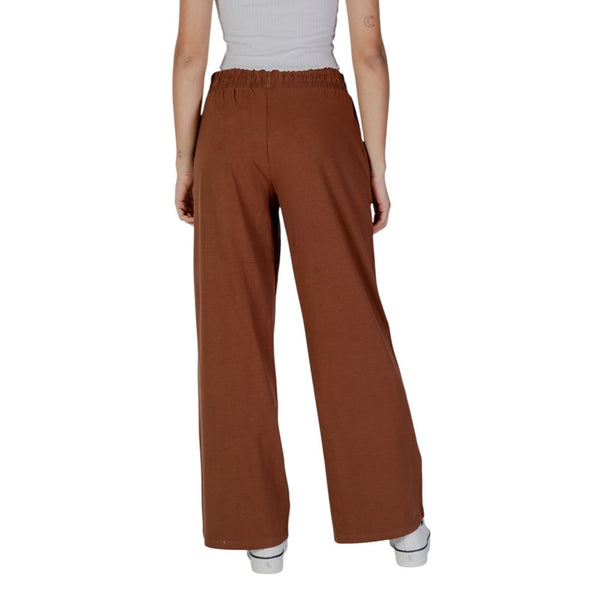 Brown Cotton Jeans & Pant