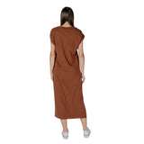 Brown Cotton Dress