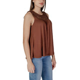 Brown Viscose Tops & T-Shirt