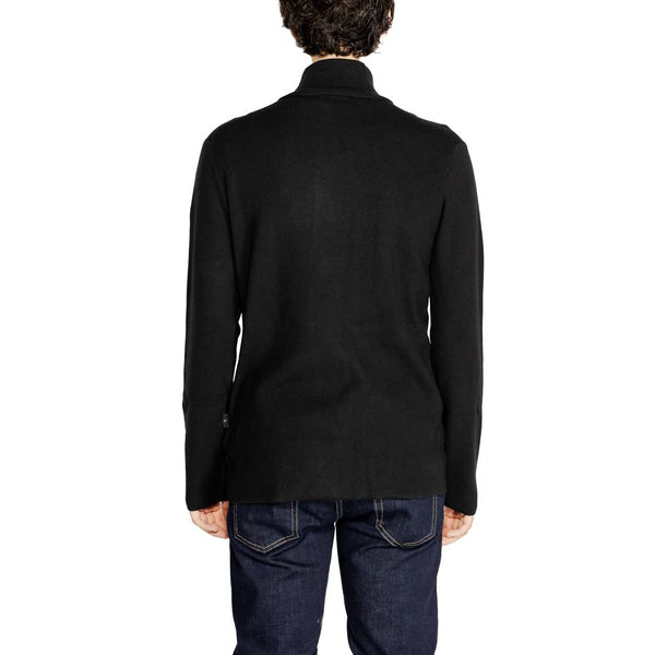 Black Wool Cardigan