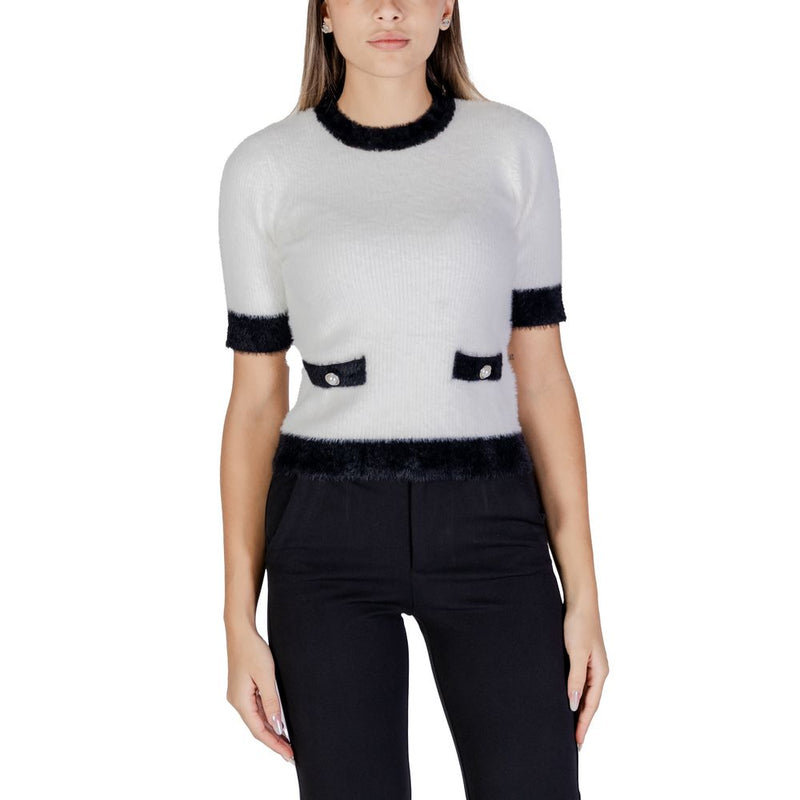 White Polyamide Sweater