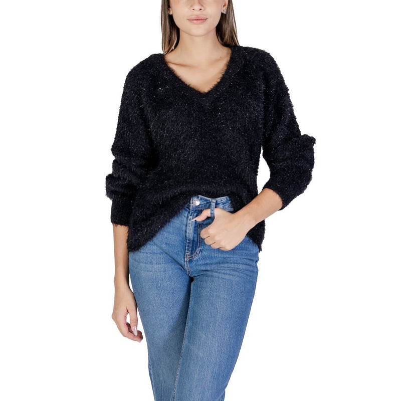 Black Nylon Sweater